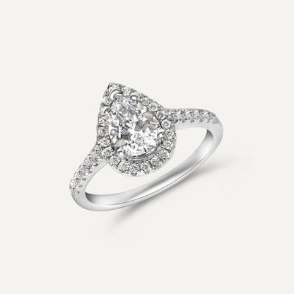 Eleganz und Liebe: Herzring in Silber